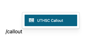 Select callout
